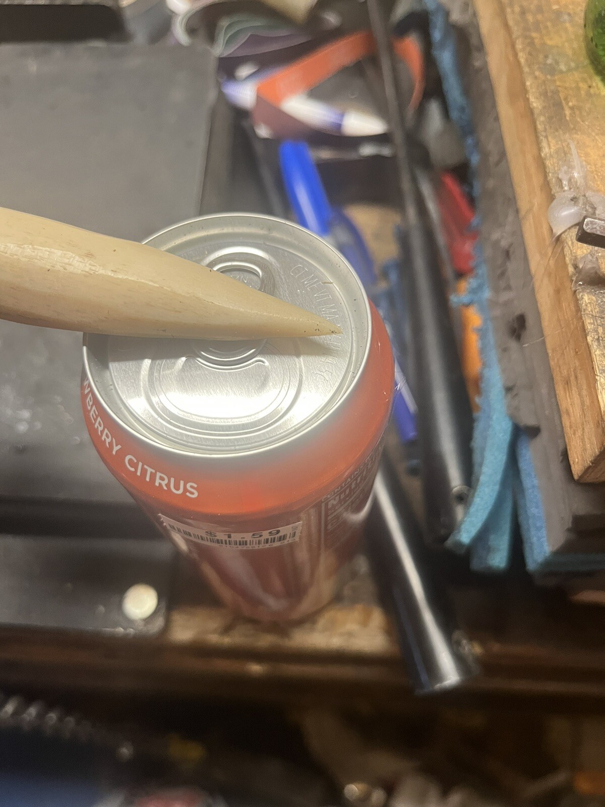 one time use 100% bone tool knife And Sheath With Zero Metal In It