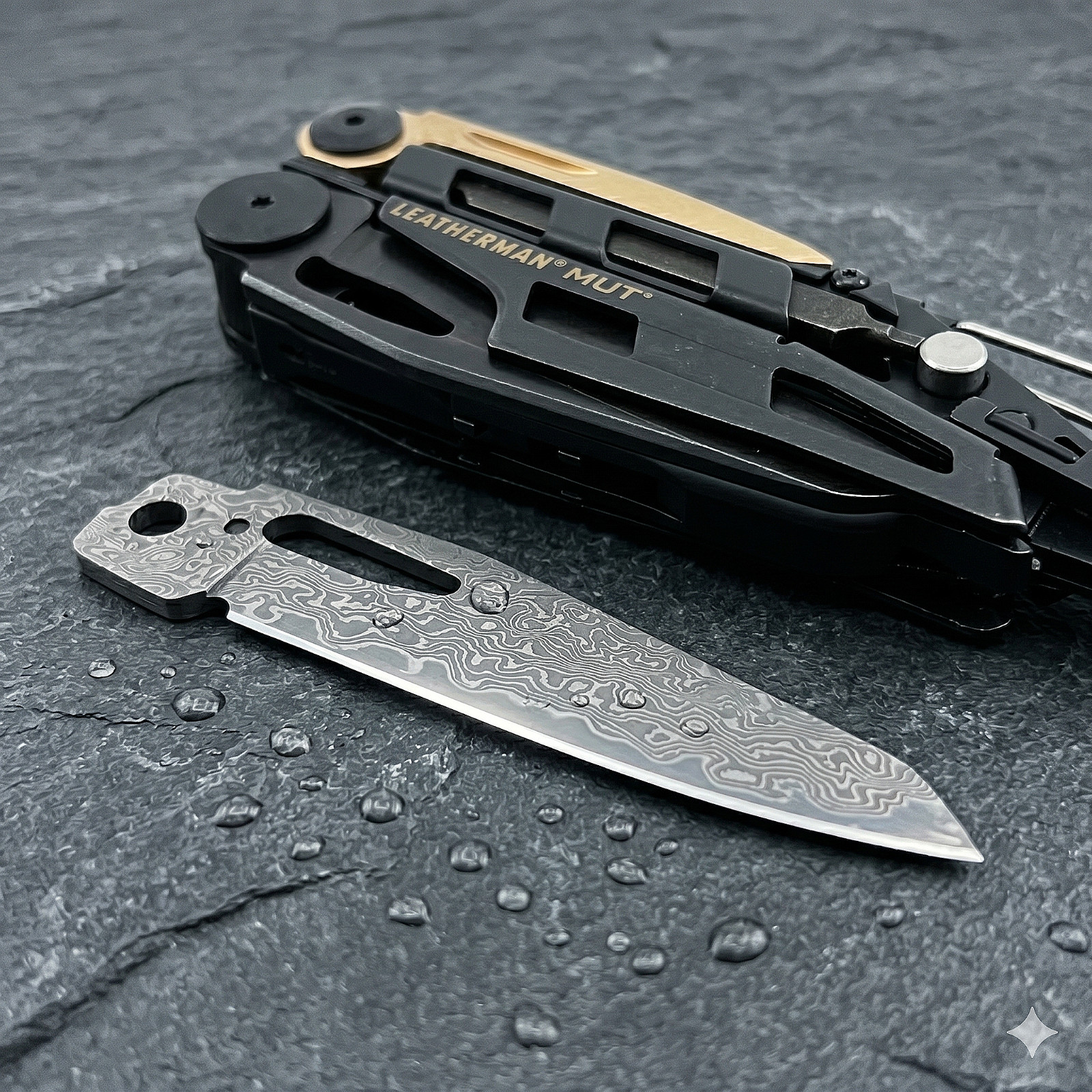 Give Your Leatherman MUT the Upgrade It Deserves – VG10 Damascus Blade, 60+ HRC
