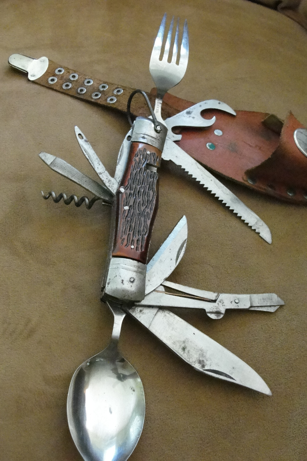 Pair of Japanese Multi Tool Camping utensils & tools