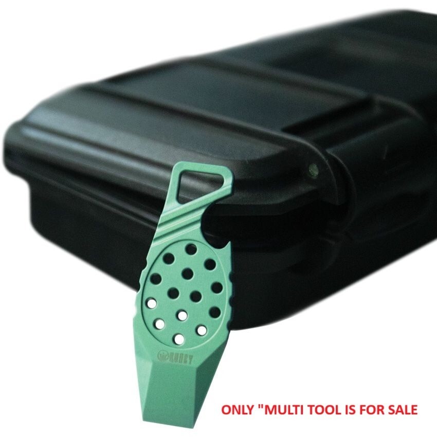 Kubey Green Titanium Multi Tool With Bottle Opener Pry Bar Loop For Lanyards