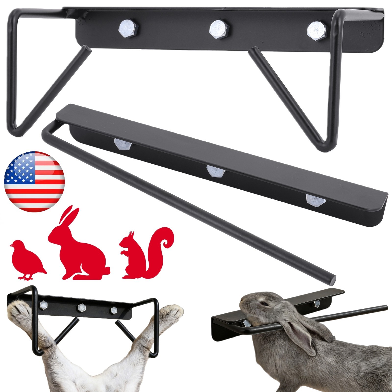 Humane Rabbit Dispatch Dislocator & Skinning Tool Set for Handling Small Animals