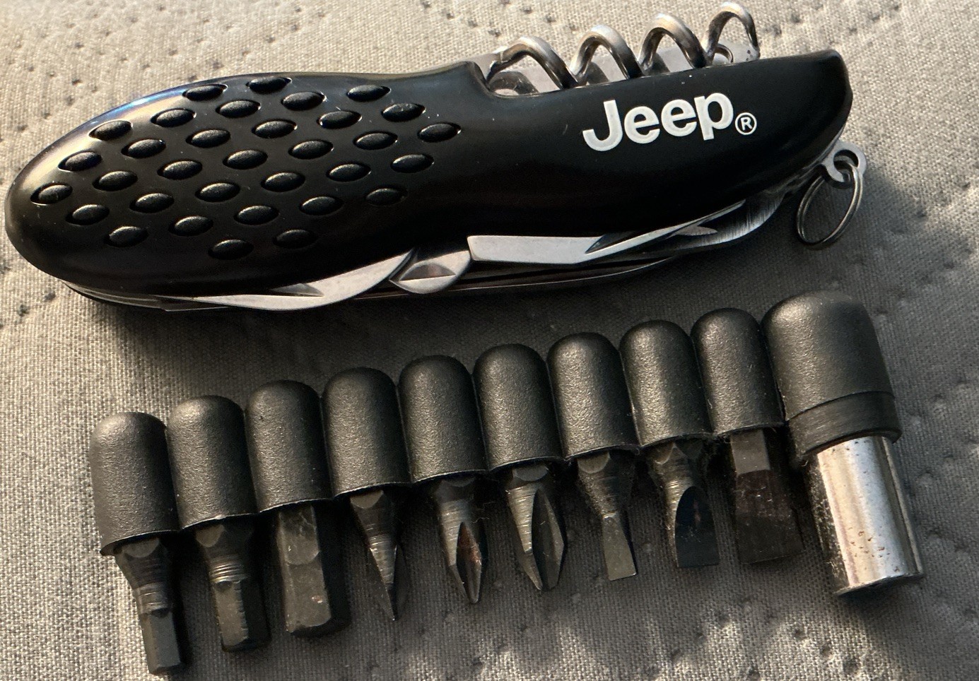 Vintage 2007 Jeep Multitool With Pocket Knife And Carrying Case Complete