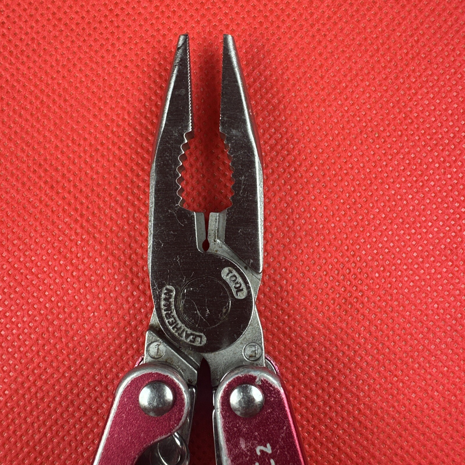 Retired Pat. Pending Gen 1 Red Leatherman Juice C2 Multitool. Great EDC!