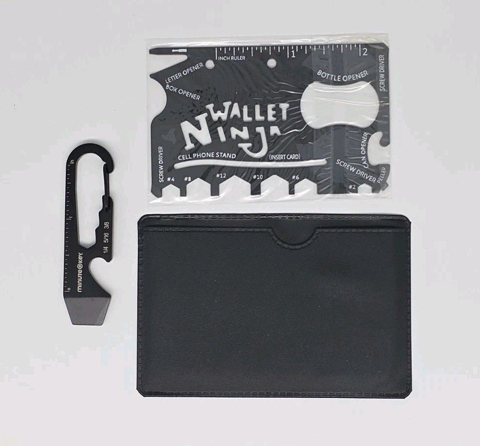 Original Wallet Ninja 18-in-1 Credit Card Multi-tool & Carabiner Multi-tool
