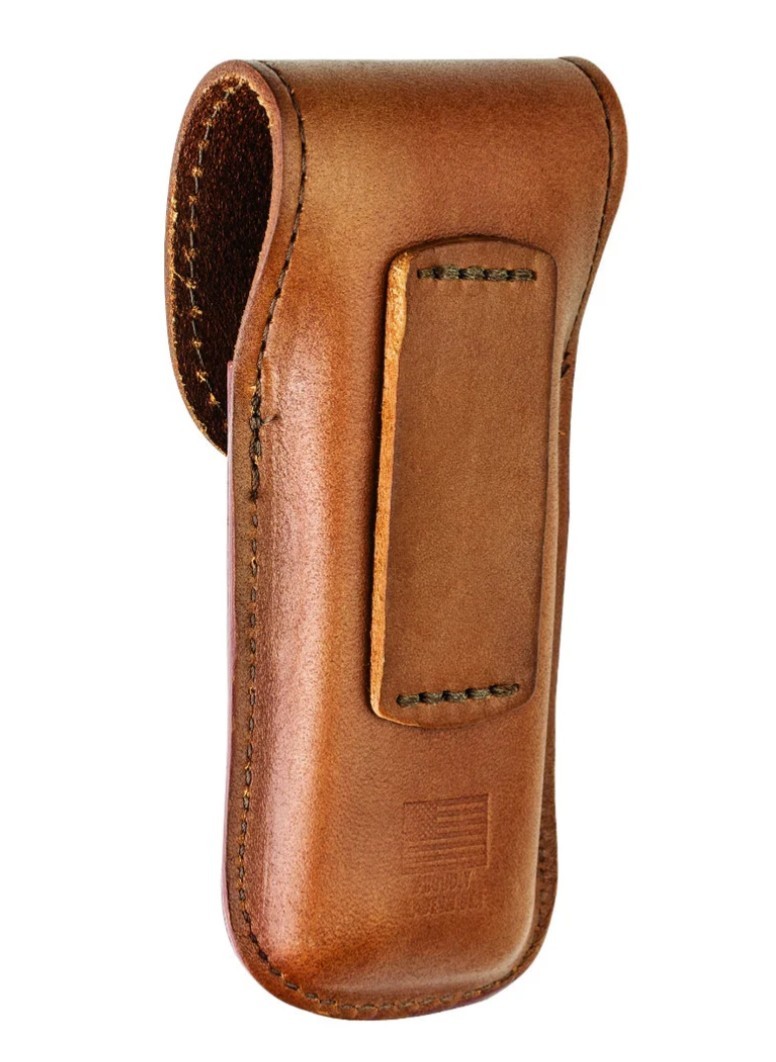 LEATHERMAN, Heritage Leather Snap Sheath for Multi-Tools, Brown, Medium. NIB