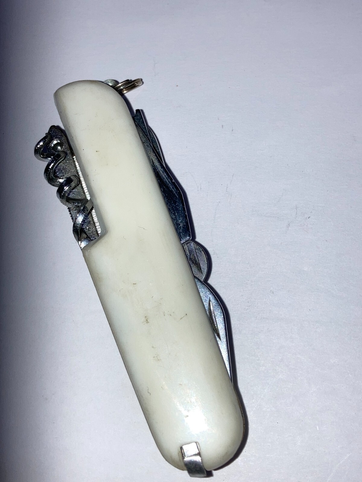13-Function White Camping Knife (New, Dealer Old Stock Circa 1998) K-5011W