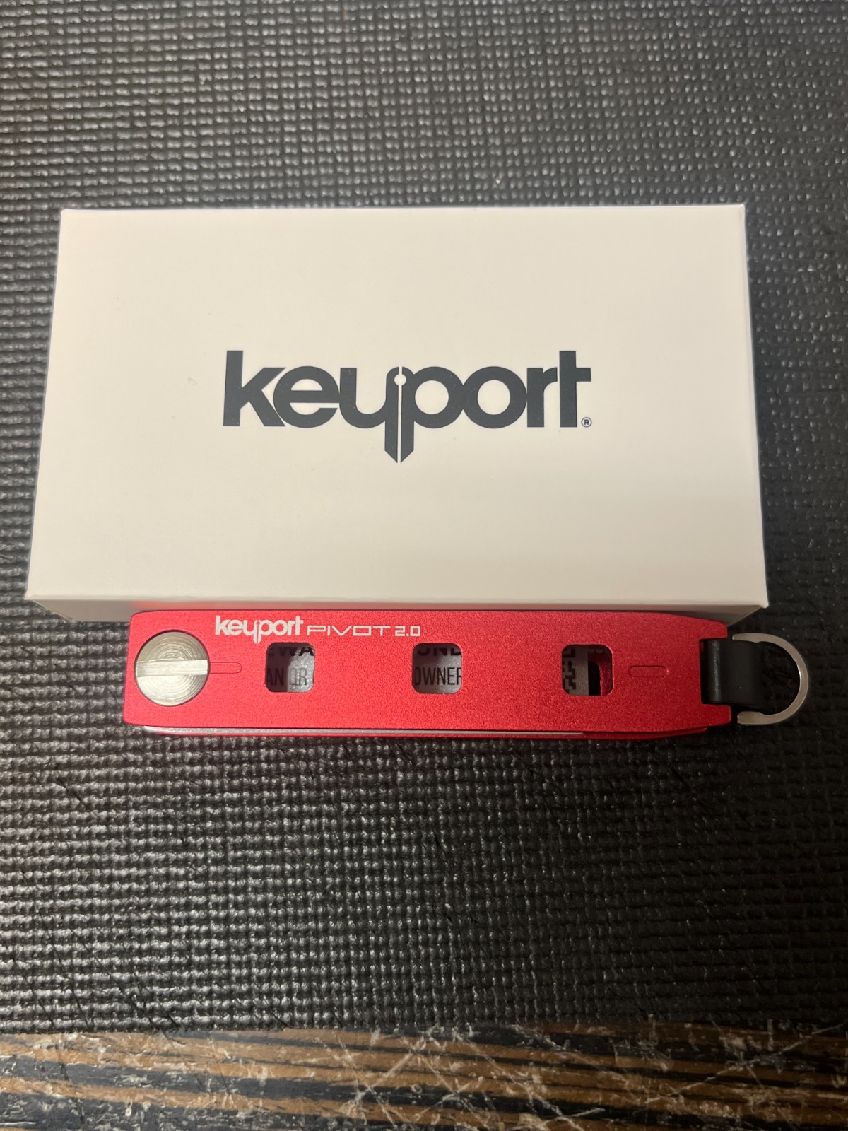 Keyport Pivot 2.0 Modular Key Organizer Multi-Tool Keychain Red New