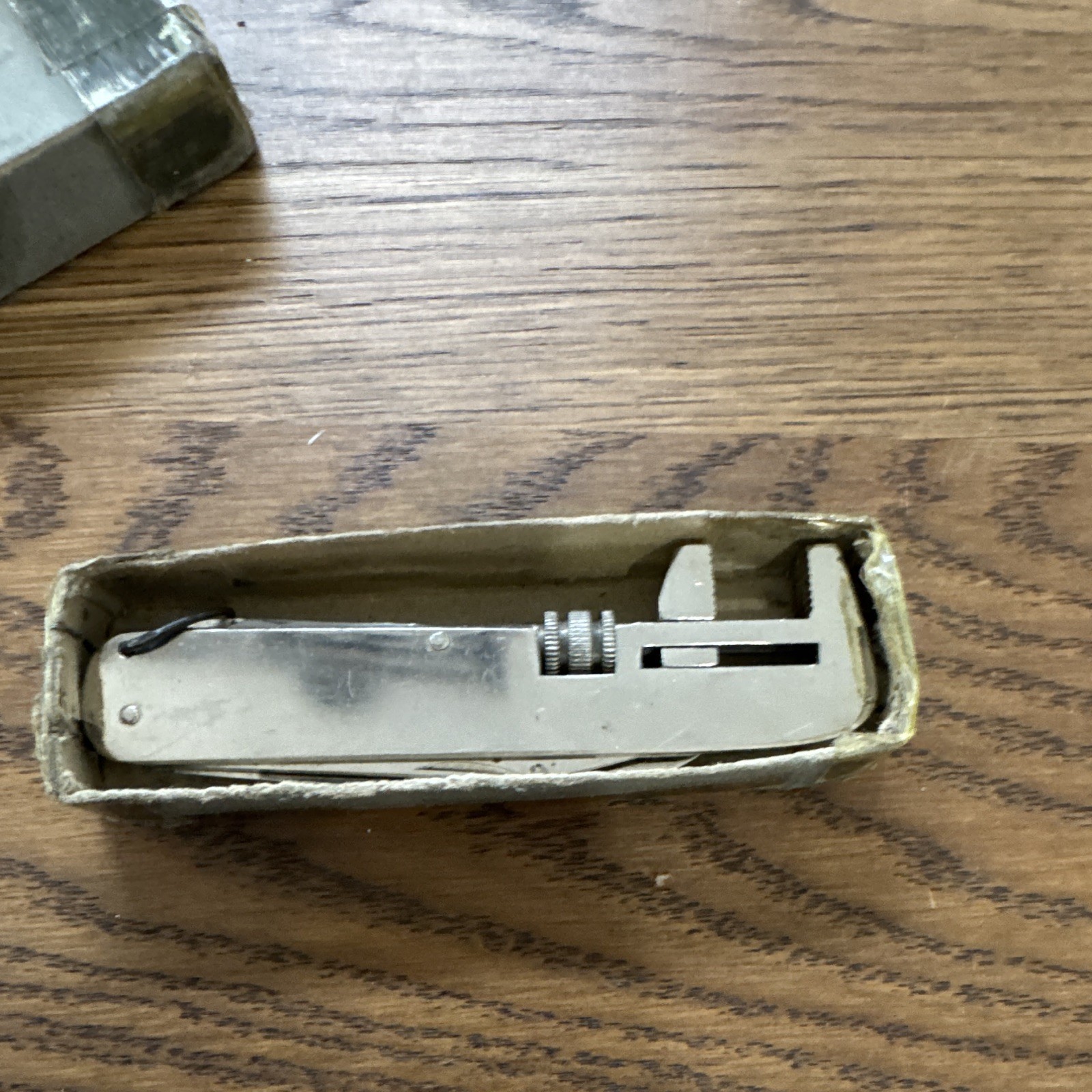 This is a vintage all-steel Japanese multitool, dating from the 1950s