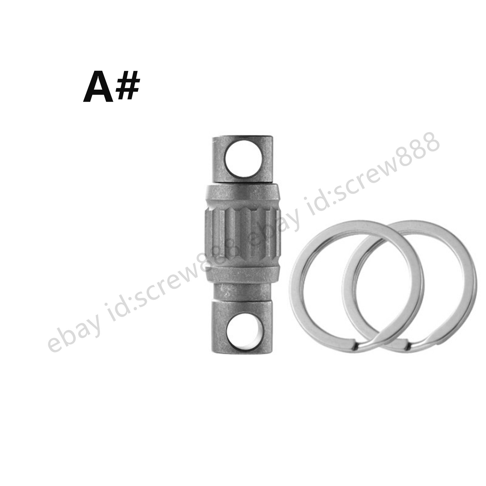 Titanium Alloy Anti-lost Quick Release Hanging Buckle Elastic Keychain Key Ring