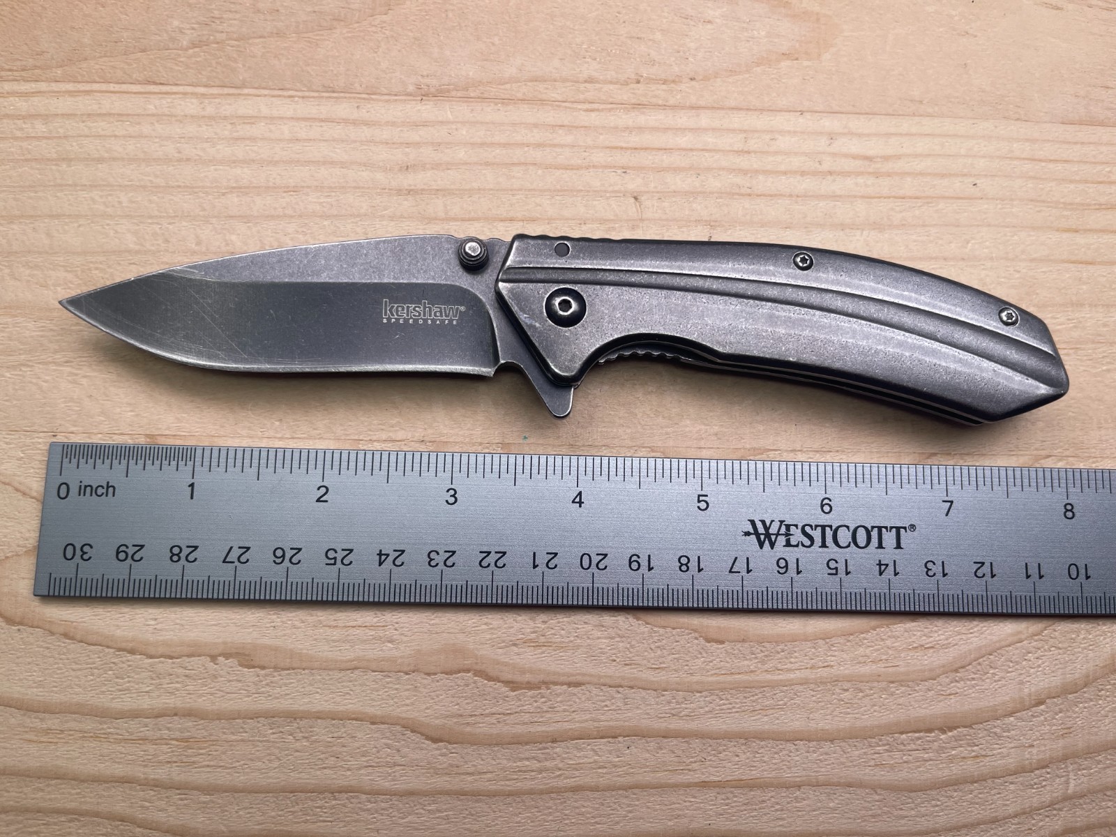 Kershaw 1306BW Filter KAI Patented 3Cr13 SpeedSafe A/O Folding Pocket Knife