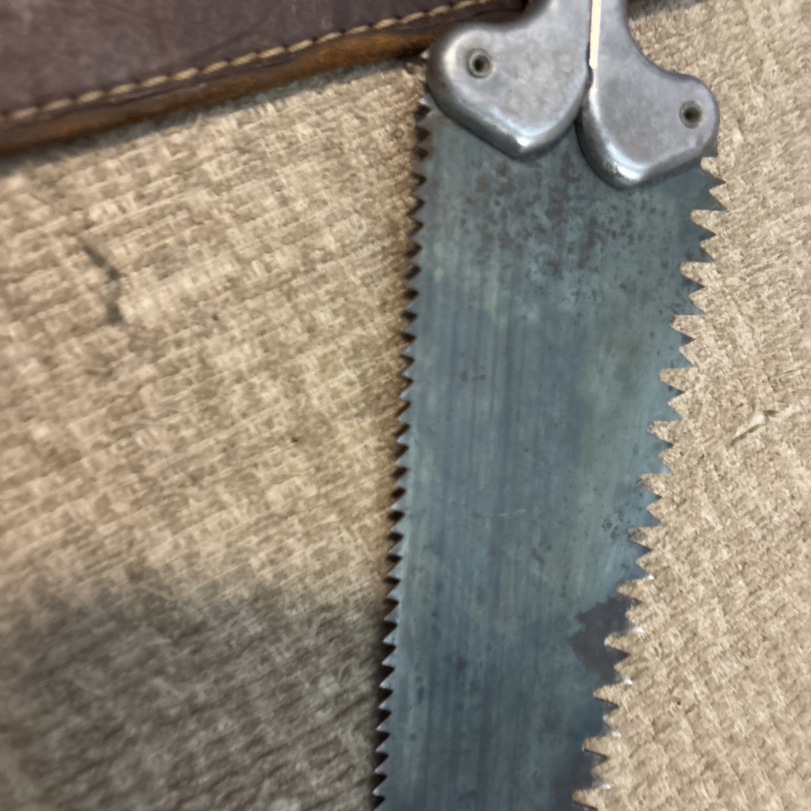 Rocky Mountain Pac Saw Dubois WY W/ Leather Sheath 11 1/2″ Long Good Condition